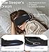 Sleep Mask with Headphones Bluetooth 5.4, TOPOINT 3D Eye Mask Blackout with Soft Bamboo Cotton for Side Sleepers Women Men, Sleep Headphones Earphones HD Speaker Microphone for Travel Meditation Gift