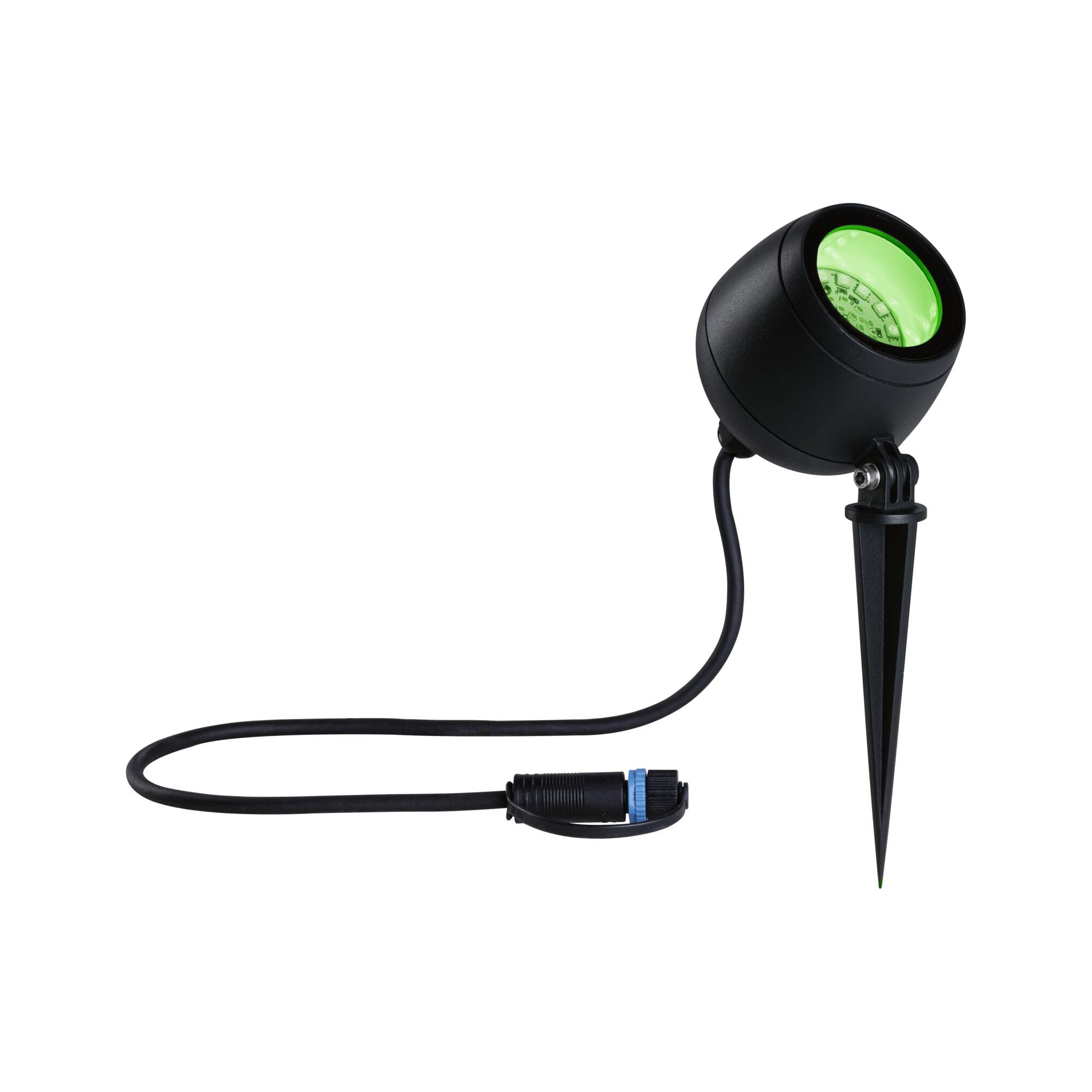 Paulmann 94769 Plug & Shine Projecteur de jardin LED Kikolo Smart Home Zigbee IP65 6,2W 400lm gradable 261mm Anthr. plast./Alu 3000-6500K RGBW+