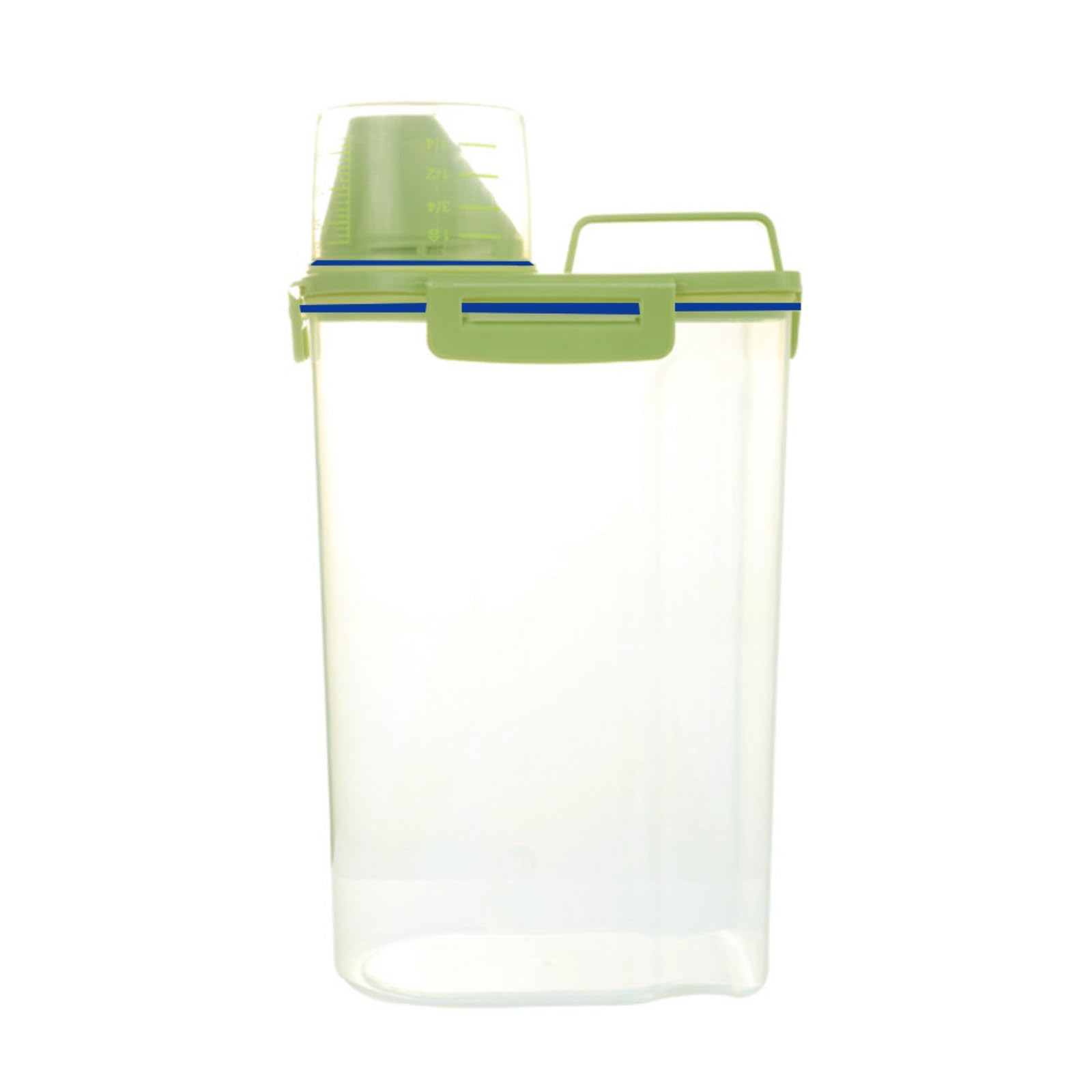 Ywmsfl Pet Food Storage Container Small Airtight Dispenser With Graduated Measuring Cup Pourable Spout Carrying Handle