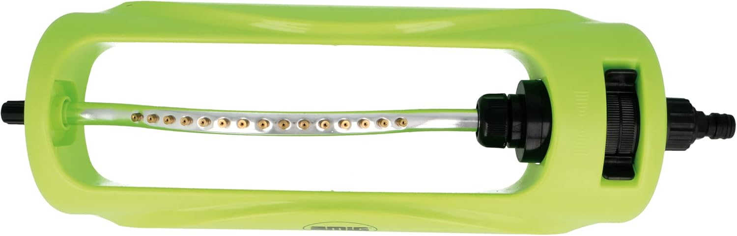 Amig - Swingarm Sprinkler | 400 x 145 mm | Quick & Easy Connector | Watering Area Up To 176 m² | ABS Plastic | Pistachio Green And Black
