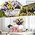 Rowfad 18 Bundles Artificial Fake Pansy Flowers for Outdoor, Faux UV Resistant Silk Pansies Flowers for Outside Planter Front Door Porch Yard Patio Window Box Home Decor (18, Purple, Yellow, White)