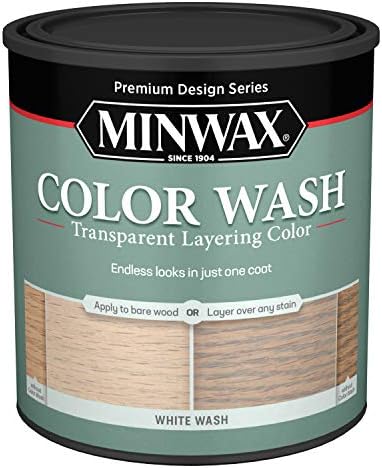 Minwax 618604444 Color Wash Transparent Layering Color, White Wash, 1 Quart