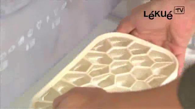 Lékué Ice Box con tapa y bandeja, color rojo miniatura 7