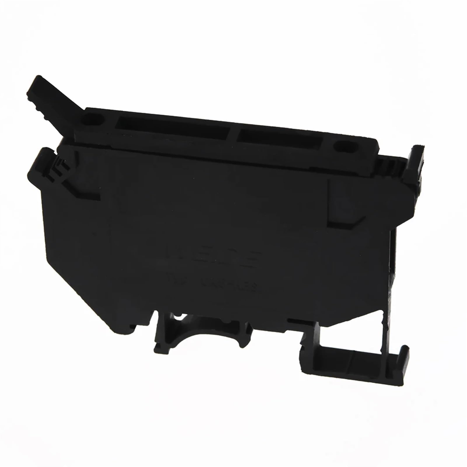 50 pièces UK-5-HESI bornier sur Rail Din connecteur noir vis fusible bornier connecteur vis porte-fusible conducteur 24V220V(220V LED light,Without fuse)