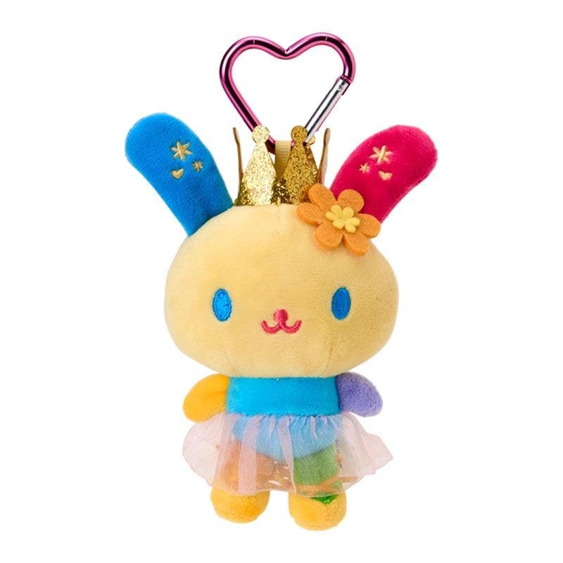 Sanrio Usahana Mascot Plush Keychain with Carabiner Ballerina Japan