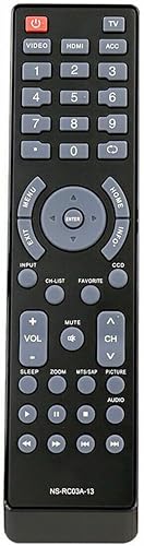 NS-RC03A-13 - Control remoto de repuesto compatible con Insignia TV NS-29L120A13 NS-39L240A13 NS-46E481A13 NS-50L260A13 disponible en Yaxa Venezuela