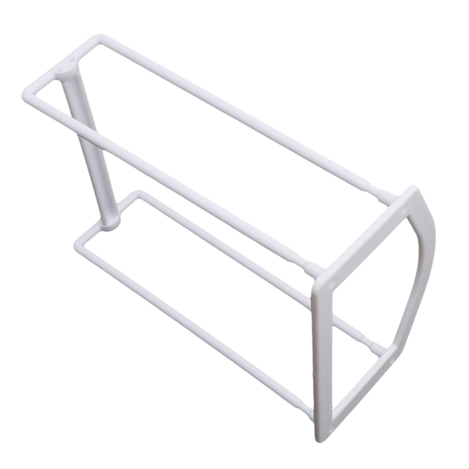 Qxpdd White Hanger Organizer Stacker Clothes Hangers Storage Holder Hanger Stacking Rack Space Saving Hanger Stacker Coat Hanger Tidy Stand For Closet Laundry Room,