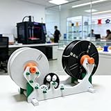 Ostreemaner 3D Printer Filament Winder, Industrial Filament Respooler, Threaded Shaft Design, Forward/Reverse Switching, Rotation Speed 60-159 RPM, 1kg Capacity, Even Winding