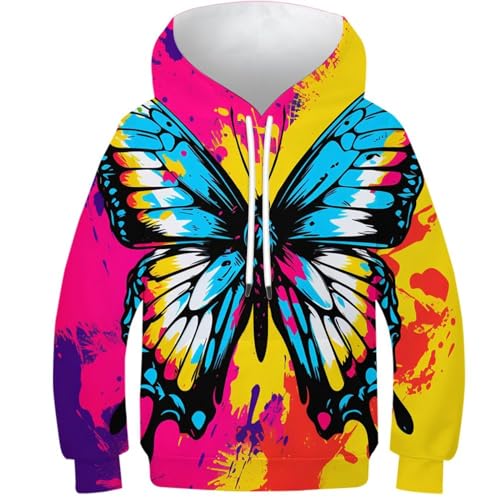 Sweat papillons 3D enfants pour le collège et les sorties