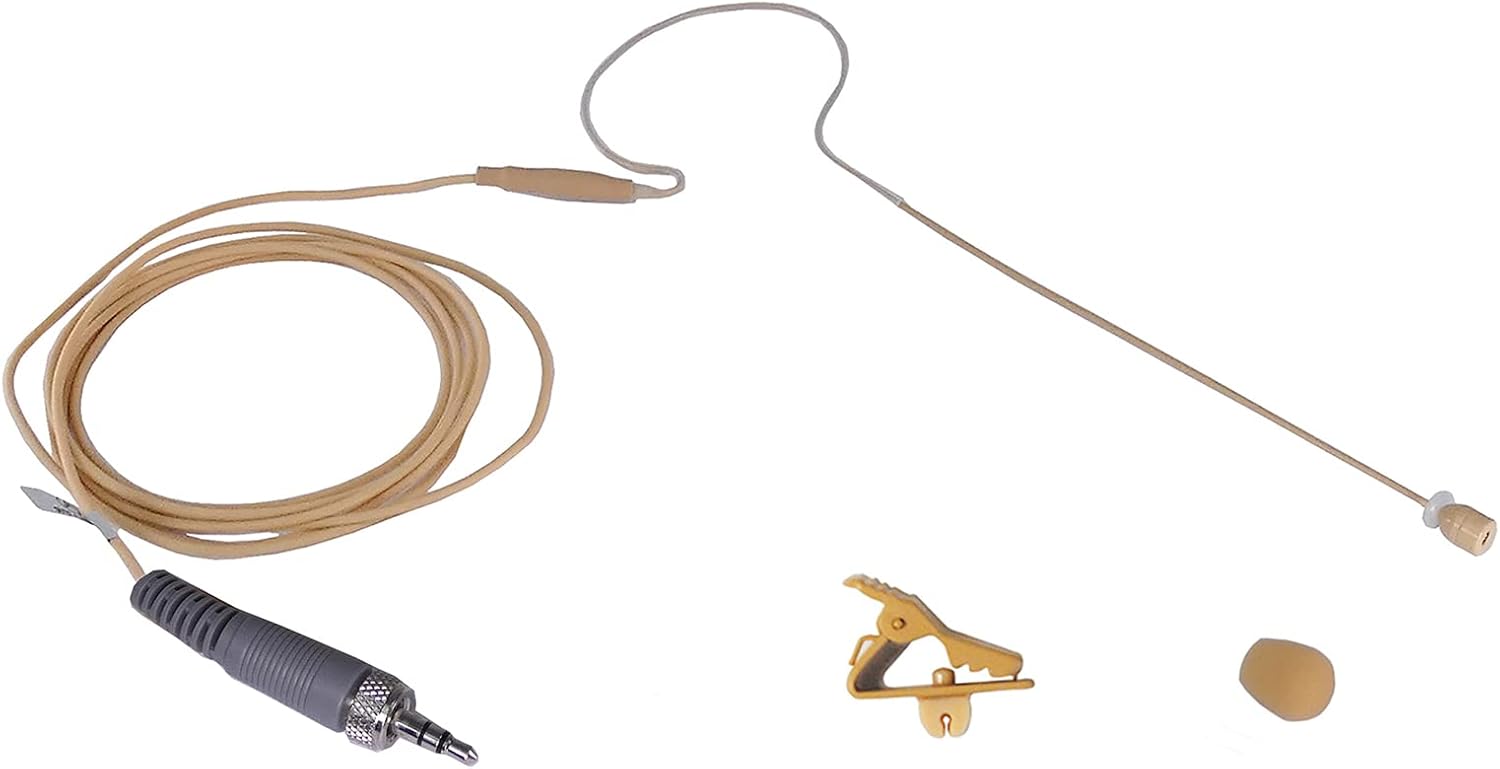 Av Jefes AVL630T-35LS Tan Color Mini Headset Microphone for Sennheiser