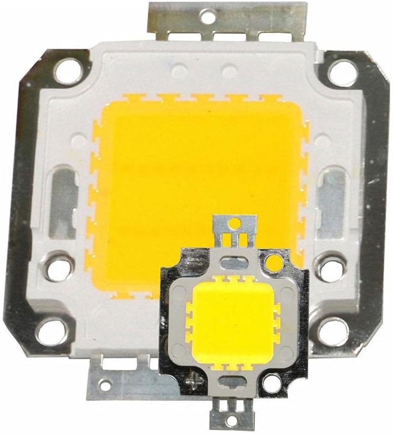 LED Beads Chip 10W 20W 30W 50W 70W 100W High Brillo Cob Chip Blanco blanco caliente para los focos del reflector DIY-10W (9-12V)_blanco