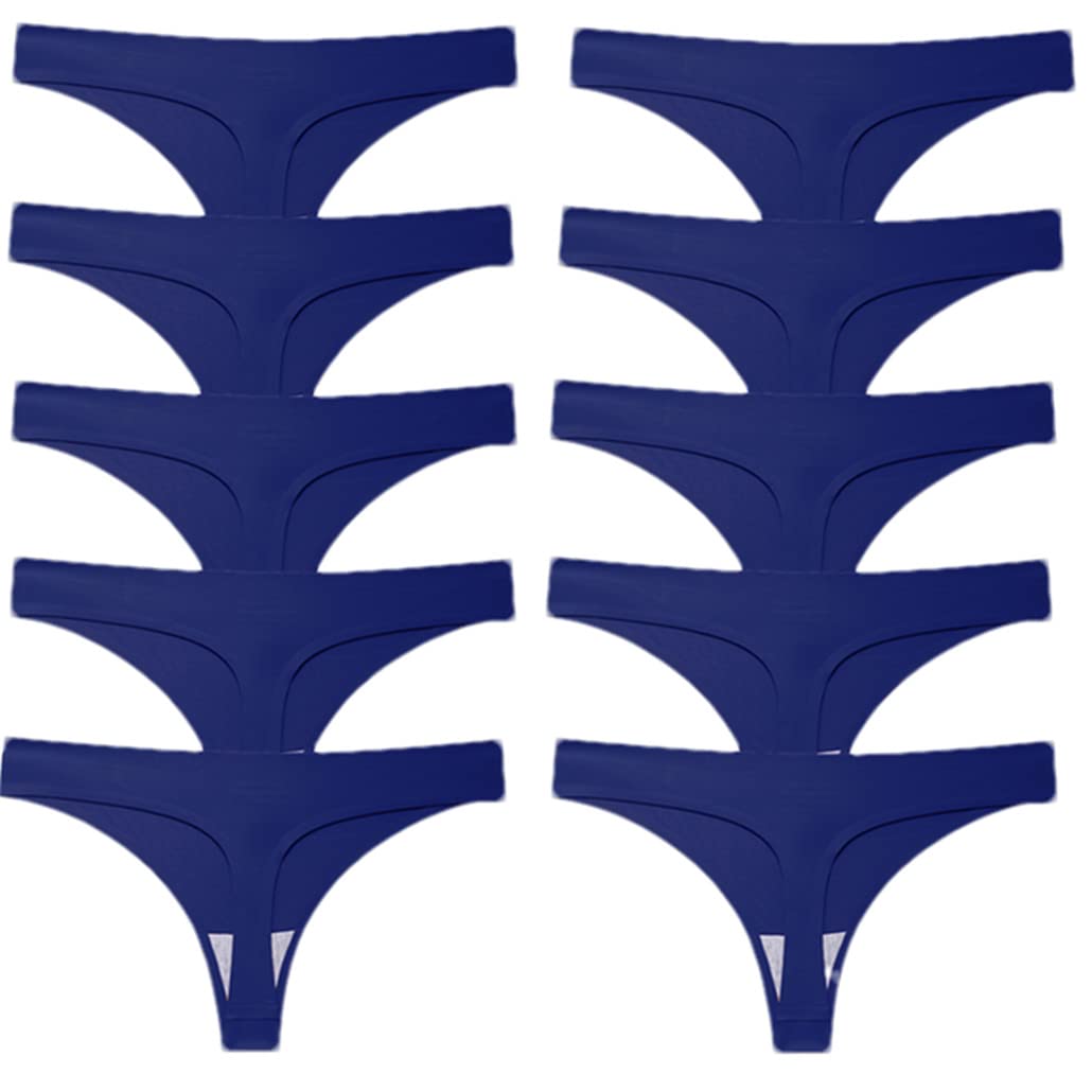 keusyoi Tangas de satén de seda para mujer, ropa interior sin costuras, sexy, tangas