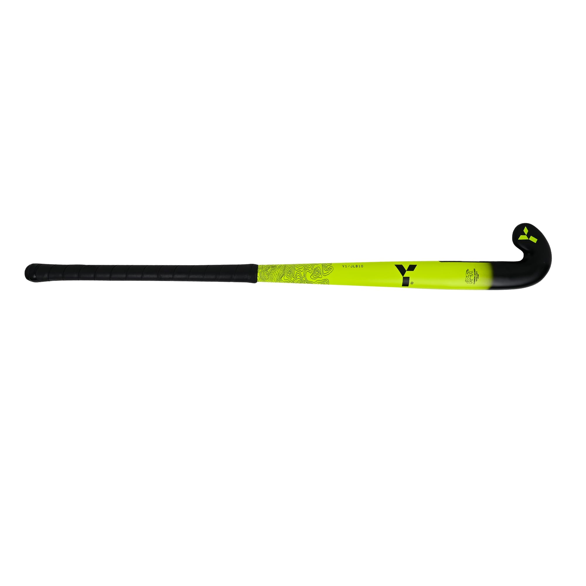 Y 1 palo de hockey, JLB, palo de hockey junior, 10% carbono, 90% fibra de vidrio, forma de arco bajo, palo de hockey junior, palo de hockey para niños, palo de hockey para niñas, 34