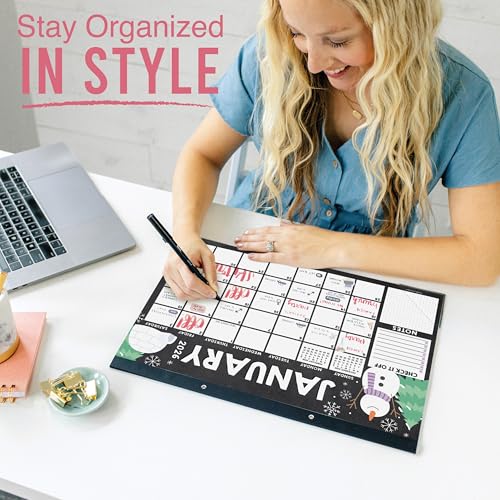 Image of Hadley Designs Large Teacher Desk Calendar 2026-2027 - Desktop Calendar 2026, 18-Month Academic Desk Calendars for School, Home & Office, Cute Classroom Must Haves, Back to School Teacher Gifts