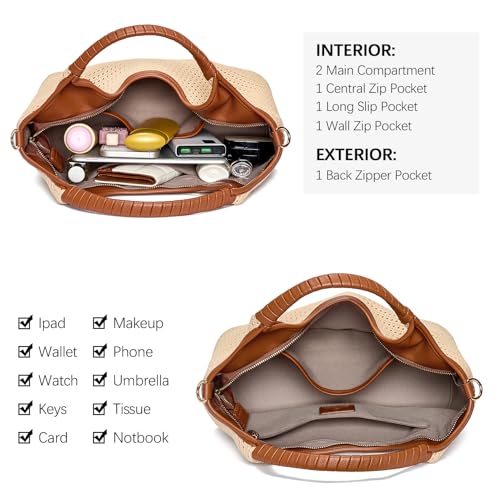 Image of BOSTANTEN Genuine Leather Purses for Women Designer Handbags Crossbody Shoulder Bags Top Handle Satchel with Adjustable Strap