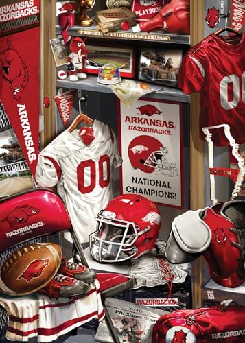 Image of MasterPieces Arkansas Razorbacks Jigsaw Puzzle - 500 Piece Locker Room Game Day - Adult