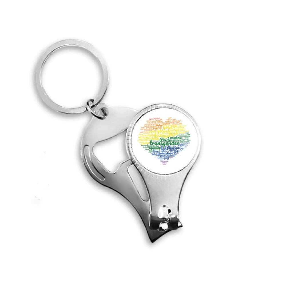 Porte-clés LGBT cœur arc-en-ciel pour retrouver vos clés perdues dans le sac