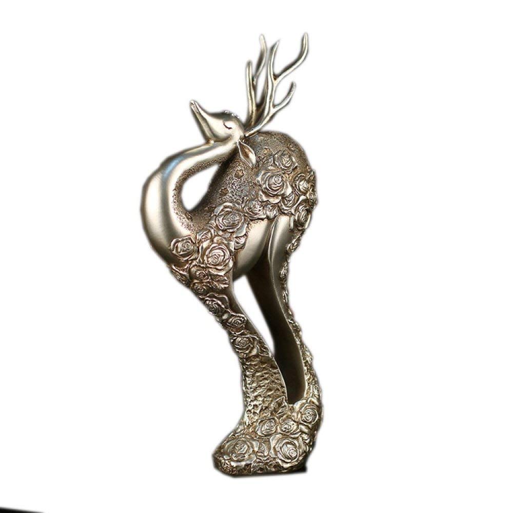 Artisanat d'art avec cette sculpture de cerf abstrait en résine