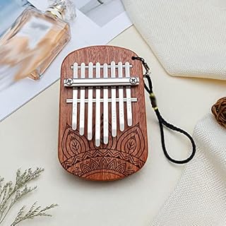 Wzhzj 8 CLÉ KALIMBA Finger le pouce piano acajou en bois clavier percussion Instrument Musique Gift for débutant (Color… - Les Beatles, Paul McCartney, John Lennon, RIngo Starr, George Harrison