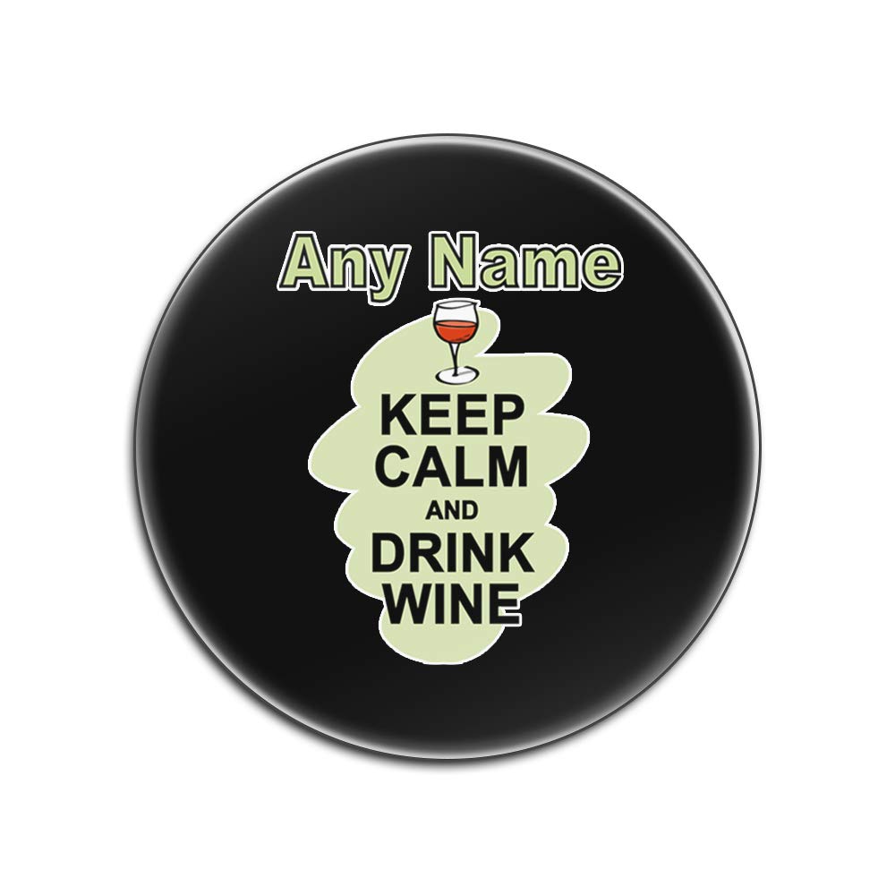 Sous-verres ronds Keep Calm Drink Wine l'idée cadeau drôle pour les amateurs de vin et café