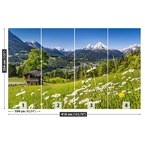 Papier Peint Mountains de Bavière Tulup Rénovation Murale Maison 416x254cm