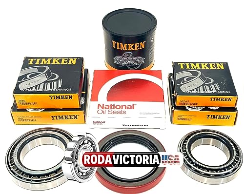 TIMKEN 10K Lb Trailer AXLE Bearing KIT 387AS/382A 394A 395S Seal 3.125
