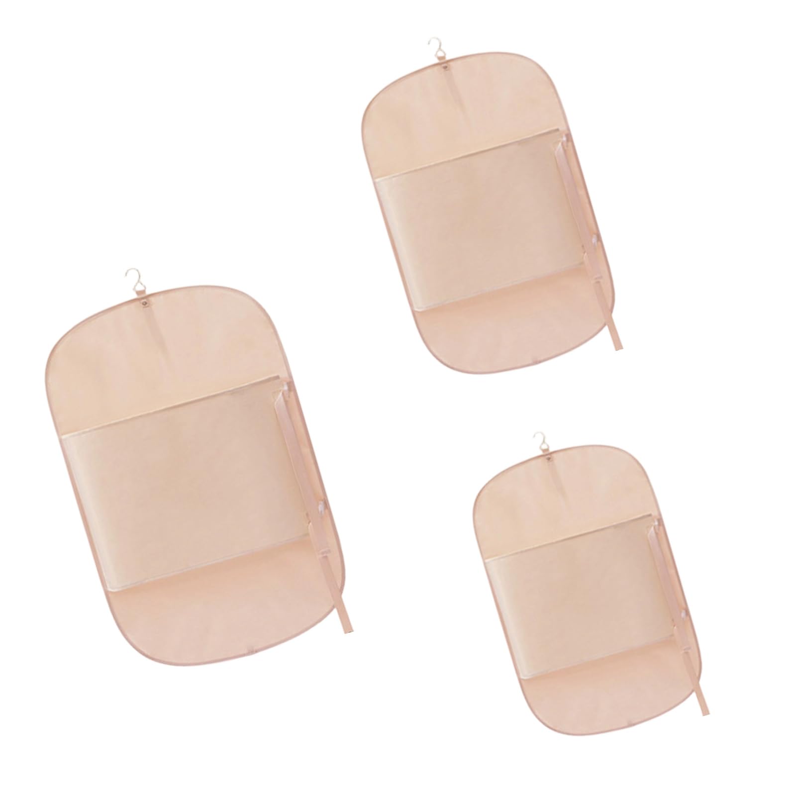 Space-saving foldable garment bags compress heavy clothes such as winter coats and jackets to manage closet efficiently, compressible wardrobe organizer