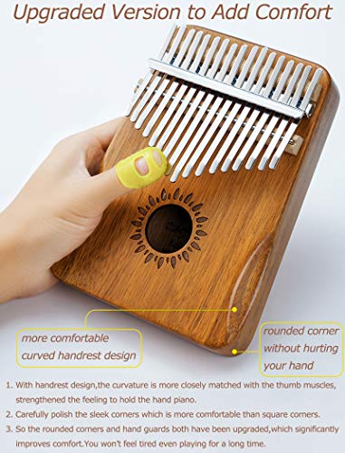Kalimba 17 clés piano design en bois d’acacia marteau de protection portable fait main Instrument de musique africain… - Les Beatles, Paul McCartney, John Lennon, RIngo Starr, George Harrison Kalimba 17 clés piano design en bois d'acacia marteau de protection portable fait main Instrument de musique africain… – Image 3
