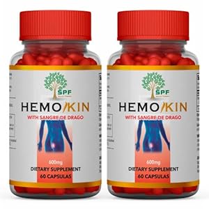 SPF HEMOKIN with Sangre de Drago – Hemorrhoid and Fissure Relief Supplement, Helps with Itching, Swelling (60 Caps) Natural Products. (2)