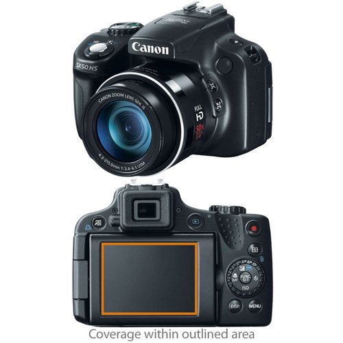 BoxWave Screen Protector Compatible with Canon Powershot SX50 - ClearTouch Anti-Glare (2-Pack), Anti-Fingerprint Matte Film Skin