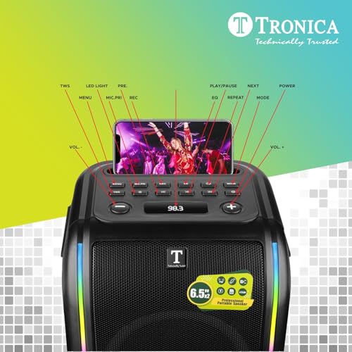 TRONICA Store TRONICA 6.5" Thunder Rowdy PartyPal 50W Speaker - Image 4