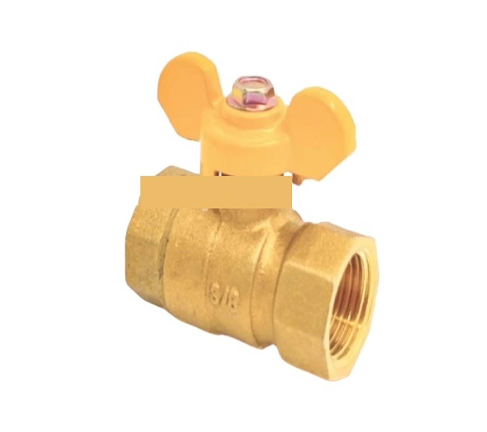 Vanne papillon DN15 en laiton durable pour régulation eau et air lot de 5