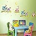Delleu Adesivi murali di Albero Gufi Parete Decalcomanie Decor murale per Bambini camere vivaio Bambino Ragazzi Ragazze Camera da Letto