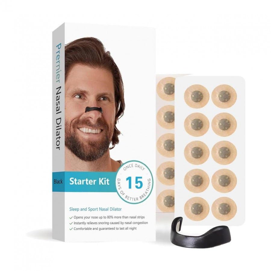 Breathing Nasal Strip Starter Kit 15 Count - Boost Oxygen Intake, Reduce Snoring, Improve Sleep Quality - Sweat Resistant, Skin Safe Nasal Strips - Extra Strength Snoring Solution.-image-26