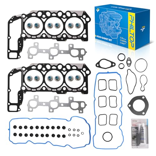 Image of PHILTOP HS26229PT1 Head Gasket Set Fit for Jeep Liberty 2005-2012, Dodge Nitro 2007-2011, Grand Cherokee Dakota Ram 1500 2005-2010, Commander 2006-2010, Durango Raider, for 3.7L Engine Head Gasket Kit
