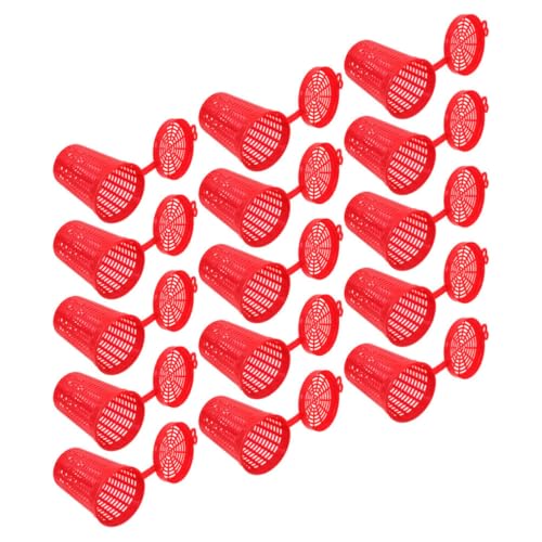 DECHOUS 15Pcs Fishing Bait Cage Feeder Durable Fishing Lure Holder for Shrimp and Fish Portable and for Outdoor Fishing Activities