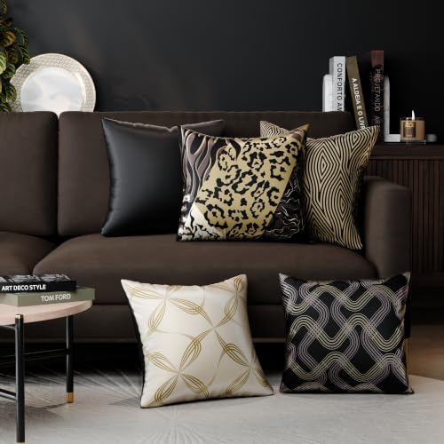 Image of Stoa Paris Cushion Cover Set of 5, Home Decor for Sofa, Bed & Living Room, Digital Printed Cushion Cover 16 Inch x 16 Inch, Soft Touch Finish, Hidden Zip Closure, Anastasia's Sovereign - Anastasia