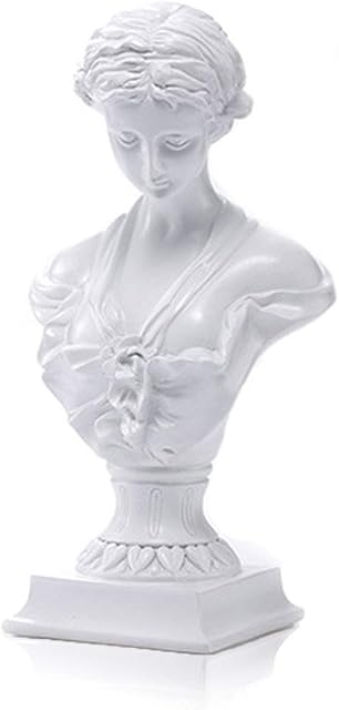 LEPENDOR Classic Greek Venus de Milo Bust Statue, 12" H Large Resin Roman Goddess of Love and Beauty Sculpture Figurine for Home Décor - White Venus de Milo