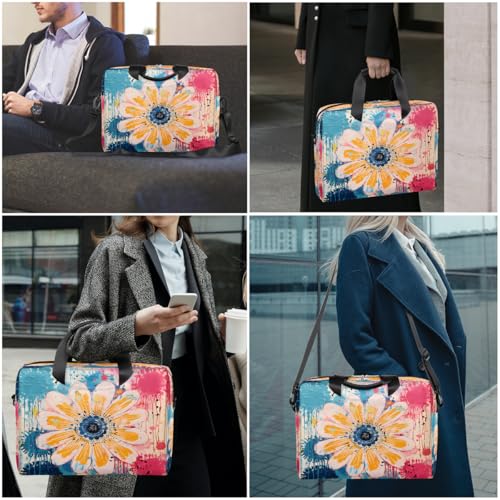 Bolso para laptop 16 pulgadas Abstract Tie Dye Flower miniatura 7