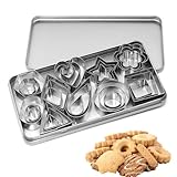 Jravezt クッキー型抜き クッキー型 30個セット 抜き型 ビスケット お菓子作り 製菓道具 クッキーカッター ステンレス 花形 星形 クッキーかた型 DIY焼き型 収納ケース付き