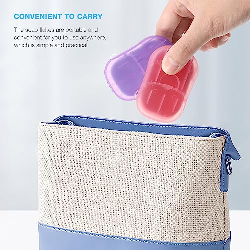 BESPORTBLE 120 Sheets Paper Soap Sheets Mini Portable Travel Foaming Hand Washing Bath Scented Paper for Indoor Outdoor Travel Camping Hiking - Image 3