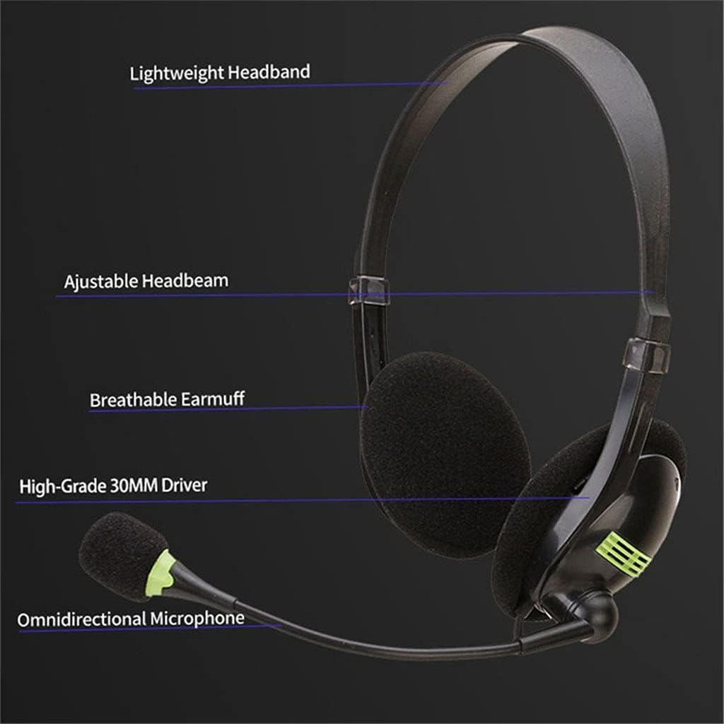 USBHEADSET1 USB Headset with HD Microphone; Noise-Canceling; in-Line Volume Control; Comfortable Over-The-Head Design; Compatible with PC/Laptop - Image 2