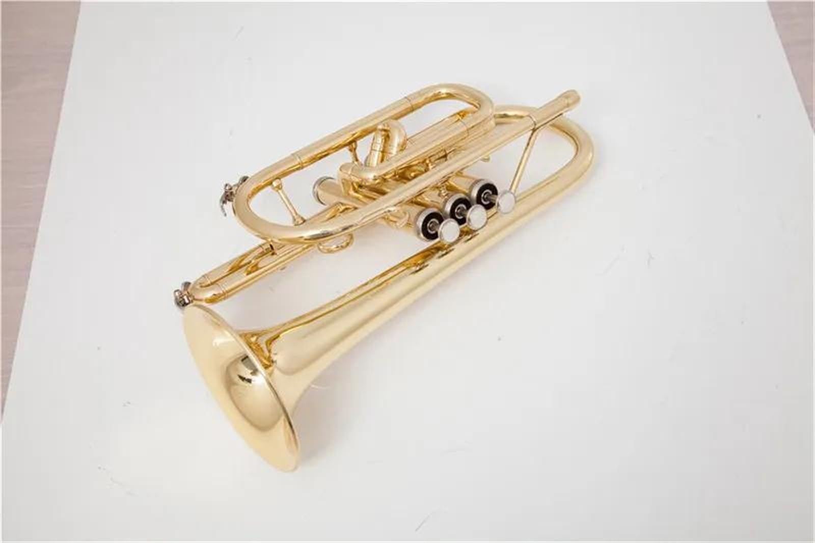 Trąbki Złota I Srebrna Trąbka Kornetowa Bb Z Mosiądzu Z Futerałem Instrumenty Muzyczne Profesjonalny Instrument Trąbkowy(Gold)