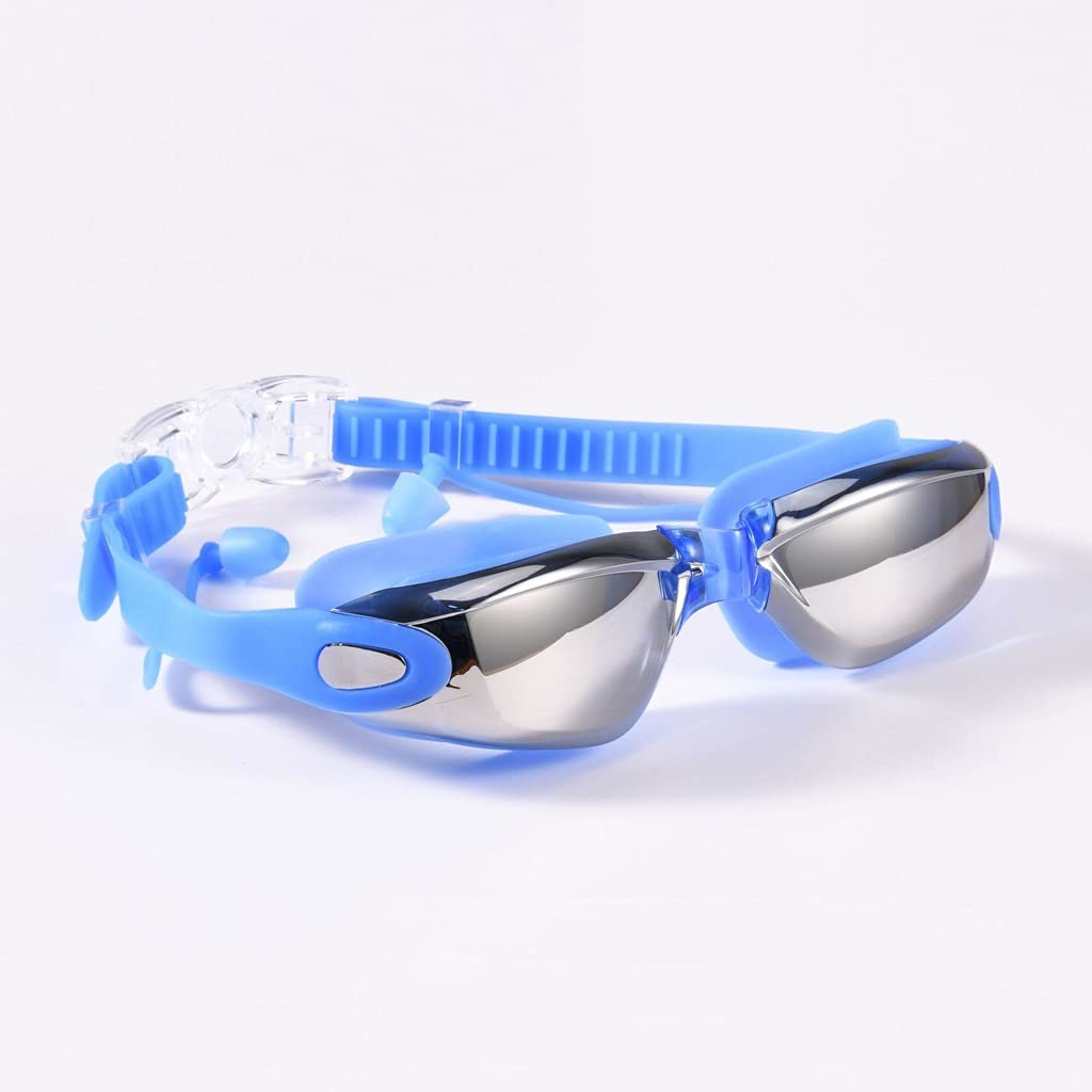 Lunettes de natation avec bouchons d'oreilles et pince-nez étanches en silicone