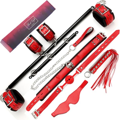 Spreader Expandable Bar Set with 14pcs Red Adjustable Straps, Sport Fitness Equipment for Home Gyms Training Tool, Exercise Bar for Workout