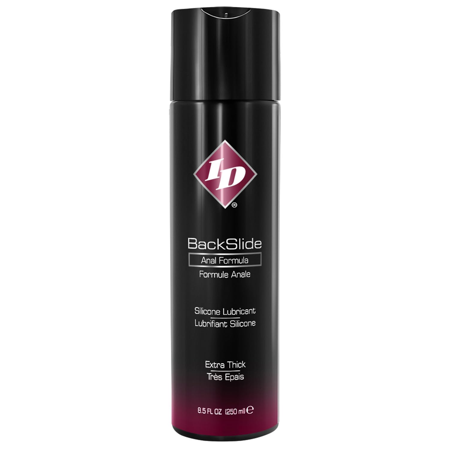 ID BackSlide Silicone Anal Lube 250ml - Premium Anal Lubes Private Sexual Lubricant Gel for Privacy, A Waterproof Anal Lube for Men Gel