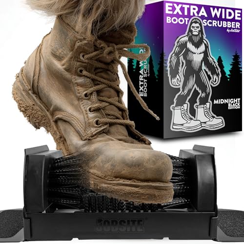 Midnight Black Boot Scrubber & Shoe Cleaner - Sasquatch Size