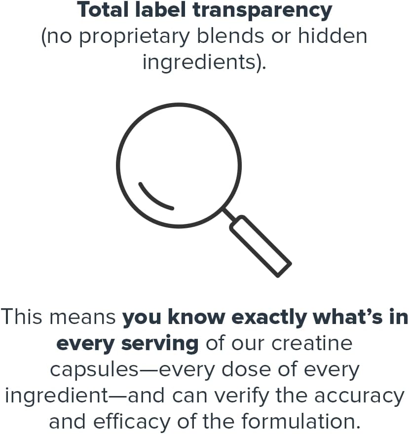 LEGION Micronized Creatine Monohydrate Supplement - Clean Creatine Powder for Muscle Gain & Post Workout Recovery - Micronized Creatine Supplement for Maximum Absorption (30 Servings, Capsule) - Image 5