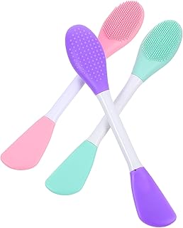3Pcs Double-Ended Silicone Face Mask Brush an...
