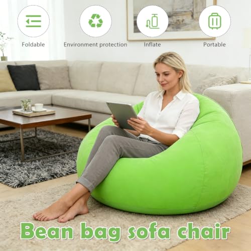 Puf hinchable sillón sofá de playa de aire impermeable para viajes y camping 6